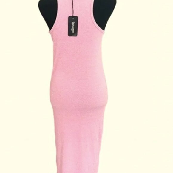 NEW Allbirds Women's Ribbed Dress - Limited Edition Pink - Picture 4 of 11